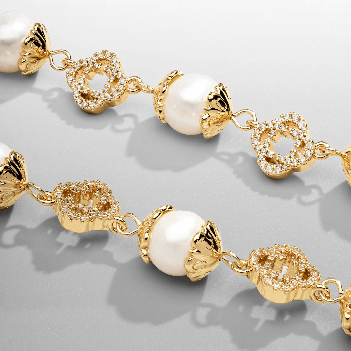Collana di Perle Reali Filigranate (Oro)