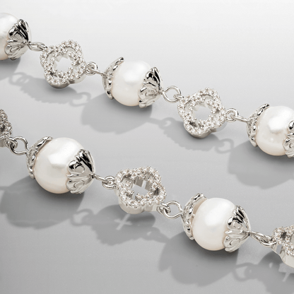 Collana di Perle Vere Filigrana (Argento)
