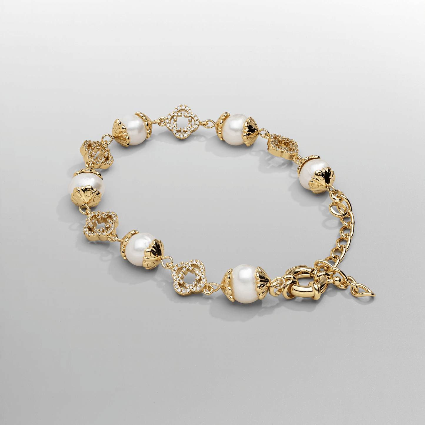Bracciale in Perle Vere Filigrana (Oro)