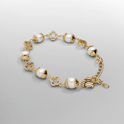Bracciale in Perle Vere Filigrana (Oro)