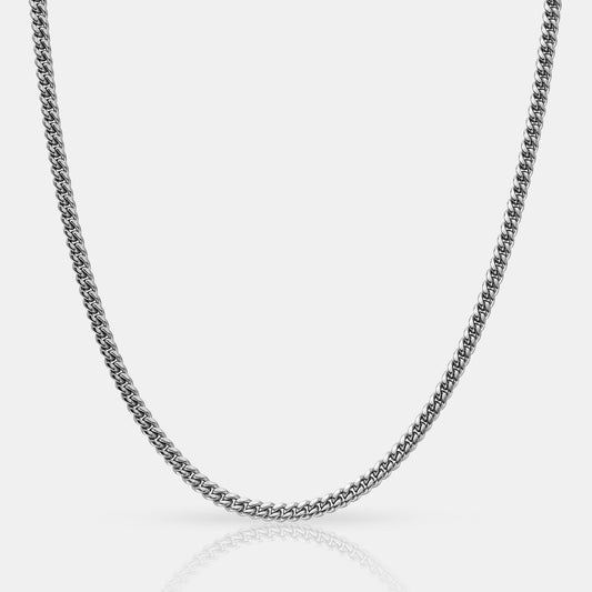 Miami Cuban (Argento) 4mm