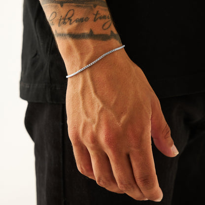 Bracciale a Scatola (Argento) 2mm