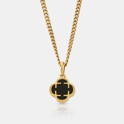 Pendente in Pietra Onice Clover (Oro)