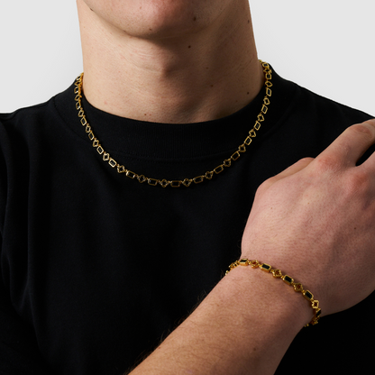 Bracciale Clover in Onice (Oro)