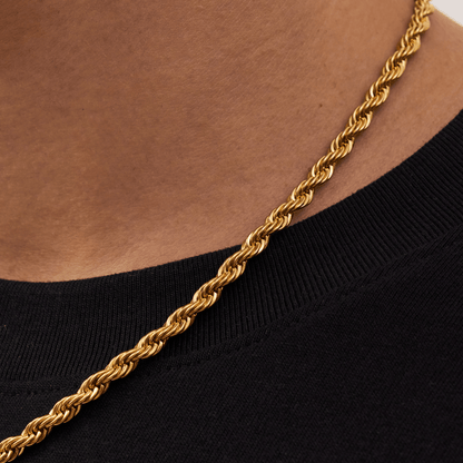 Collana a corda (Oro) 5mm