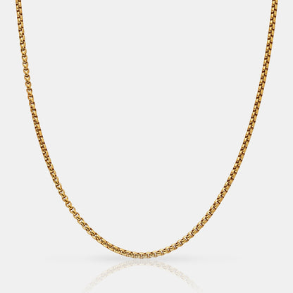 Collana a Catena Rotonda (Oro) 3mm