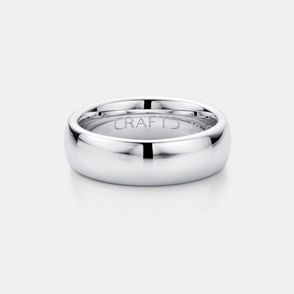 Anello Rotondo (Argento) 7mm | Tungsteno