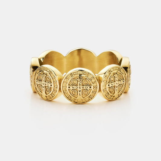 Anello Band di San Benedetto (Oro)