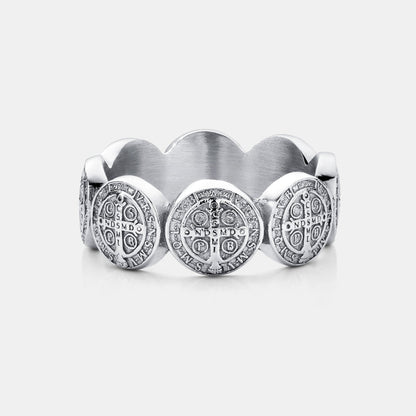 Anello Band di San Benedetto (Argento)