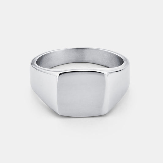 Anello Signet Quadrato (Argento)