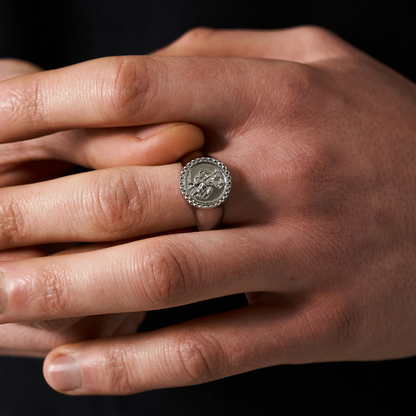 Anello Sigillo di San Cristoforo (Argento)