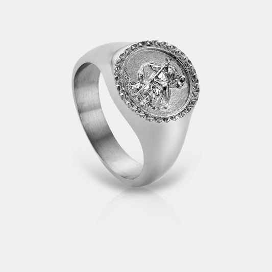 Anello Sigillo di San Cristoforo (Argento)