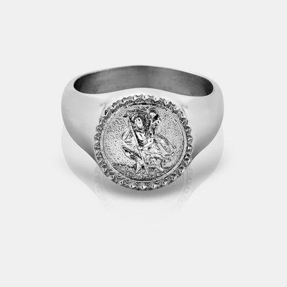 Anello Sigillo di San Cristoforo (Argento)
